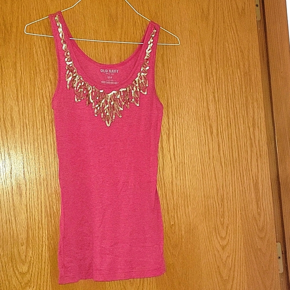 Old Navy Tops - 🔥10/$15 Old Navy Cami Tank Top Pink S